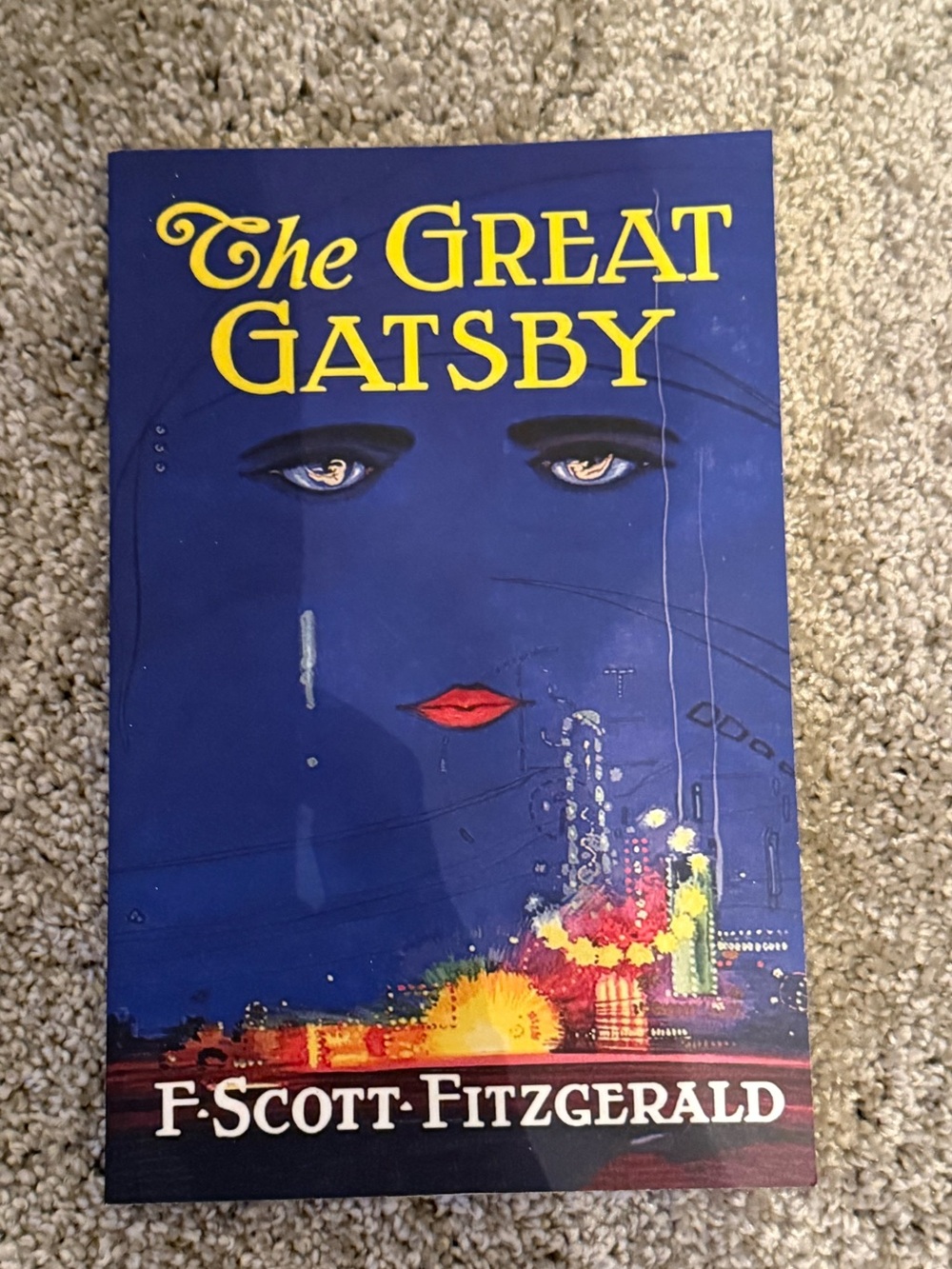 The Great Gatsby by F. Scott Fitzgerald - Blue Cover